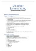 Dieetleer Samenvatting 2.4 dieetbehandelingsrichtlijnen