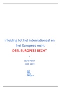 Samenvatting 'Inleiding tot het Europees en internationaal recht' - deel Europees recht