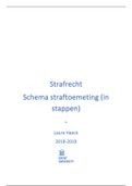 Strafrecht - Straftoemeting (in stappen met voorbeeld uit les)