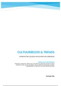 SAMENVATTING CULTUURBELEID EN TRENDS