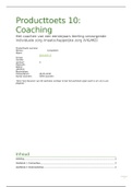 Producttoets 10: Coachen van een leerling (cijfer 8) 