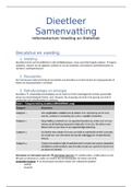 Dieetleer Samenvatting Informatorium