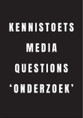 Kennistoets Media Questions 'Onderzoek' 2018/2019