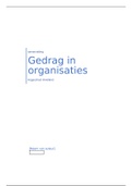 Gedrag in organisaties H1, H2, H3, H4, H5, H6, ,H8, H9, H10