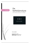 Leefstijlanalyse essay