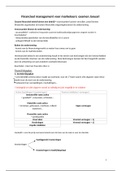 Samenvatting Financieel management voor Marketeers examen 2 (Januari)