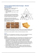 Samenvatting Bakkerijtechnologie jaar 4 - Grondstoffen banket 