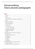 Samenvatting interculturele pedagogiek (lessen en reader)