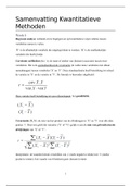 Universiteit Leiden, Bestuurskunde: Samenvatting Kwantitatieve Methoden