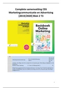 Complete samenvatting CE6 Marketingcommunicatie en Advertising [2019/2020] Blok 2 T3