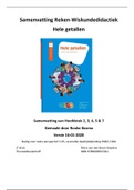 Samenvatting Reken-Wiskundedidactiek: Boek Hele getallen HFD 2,3,4,5 & 7