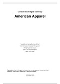 Ethical challenges faced by American Apparel