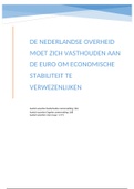 Essay over de invloed van de euro op de Nederlandse economie