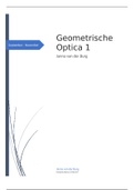 Geometrische Optica 1 - Samenvatting + alle formules