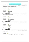 NURS 3150 WEEK 3 QUIZ; ATTEMPT SCORE: ALL ANSWERS CORRECT!, WALDEN.