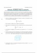 EXAMEN OEFENINGEN OPGELOST Wiskunde Gevorderde analyse en meetkunde