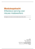 NCOI moduleopdracht recruitment: effectieve werving voor nieuwe medewerkers (cijfer 7)  incl. verbeterpunten en opdrachtomschrijving.