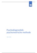 psychodiagnostiek: psychometrische methode 17/20 behaald volledig 