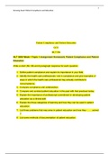 Grand Canyon University > HLT 306V Week 1 Topic 1 Assignment Homework, Patient Compliance and Patient Education > GRADED A 2022/2023