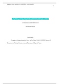 NUR2058 Dimensions of Nursing  Module 08 Written Assignment - The Case of Mrs. G.: Client Centered Communication and Collaboration.