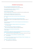 NSG 6005 Final Exam Questions with Answers (2022/2023) The U.S. Food and Drug Administration (FDA) regulates: Nurse practitioner prescriptive authority is regulated by: Electronic health records (EHRs) Alterations in drug metabolism among Asians may lead 