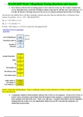 MATH 225N Week 7 Hypothesis Testing (Summer 2019/2020) Questions and Answers.