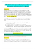 MATH 225N Week 7 Assignment- Developing Hypothesis and understanding Possible Conclusion for Proportions (2020) complete solutions - Chamberlain.