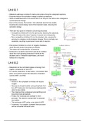 IB Biology Unit 8- Metabolism, Cell Respiration and Photosynthesis