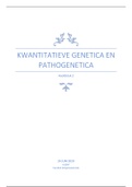 HD 1,2 en 3 kwantitatieve genetica en pathogenetica (1ste master) 
