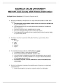 HIS 2110 Final Exam,HIS 2110 Midterm Exam (2024/25):GEORGIA STATE UNIVERSITY (100% Correct) ( 50 Correct Answers) (Verified) (Guaranteed Satisfaction)