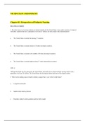 NR 328 PEDS EXAM 1 Resources; Chamberlain College of Nursing