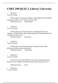 CRST 290 Quiz 3,(4 Different Versions) Liberty University/CRST 290 Quiz 3, Liberty University, 100% Verified Answer, Secure High Grade.