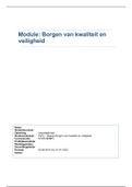 Module Borgen van Kwaliteit en veiligheid (PLP 2 of PLP 3)