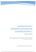 Samenvatting handboek methodische ouderbegeleiding