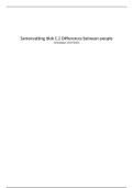 Uitgebreide samenvatting blok 1.2 Differences between people/persoonlijkheid psychologie
