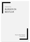 Samenvatting Burger en Bestuur