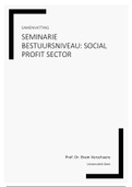 Samenvatting Seminarie Bestuursniveau: Social Profit Sector