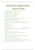 Integumentary Study Guide