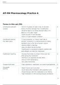  RN Pharmacology Practice A Flashcards