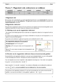 Magnetisch veld, veldvectoren en veldlijnen - Thema 7 - Quark 5.2 Samenvatting