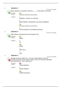 psy 101 Midterm 2 Questions and Answers