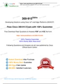  Cisco Certified DevNet Professional 300-915 Practice Test, 300-915 Exam Dumps 2020 Update