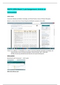 MATH 225N Week 3 Lab Assignment: Article on Concussion|Latest 2019/2020 Complete Verified solution.