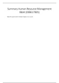 Summary Human Resource Management: Functions, applications, and skill development (3rd edition) by Robert N Lussier & John R. Hendon Chapters 1-8, 11,12,16 (everything for the exam).