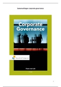 Samenvattingen H1 t/m H6 en H8 Corporate Governance (Frans van Luit)