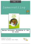 Samenvatting: Nectar biologie: Hoofdstuk 4; Cel en leven (VWO 4)