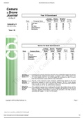 GLO-BUS Decisions & Reports, Camera & Drone Journal; Year 10 Scoreboard.