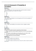 Homework 4-Probability and Correlation