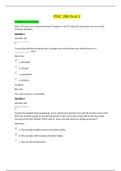 PSYC 290 Quiz 2 / PSYC290 Quiz 2: Psychology(NEW 2020): Athabasca University (ANSWERS VERIFIED 100% CORRECT)