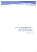 Interne Stage - Leerverslag